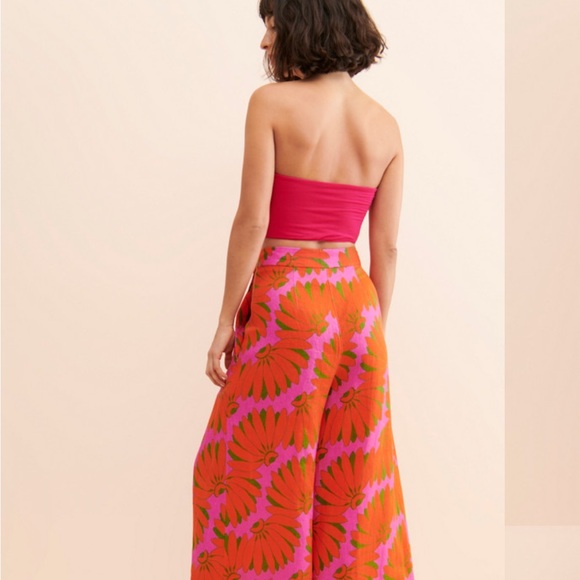 NWT Farm Rio Copacabana Pink Pants, Size S - Picture 2 of 8